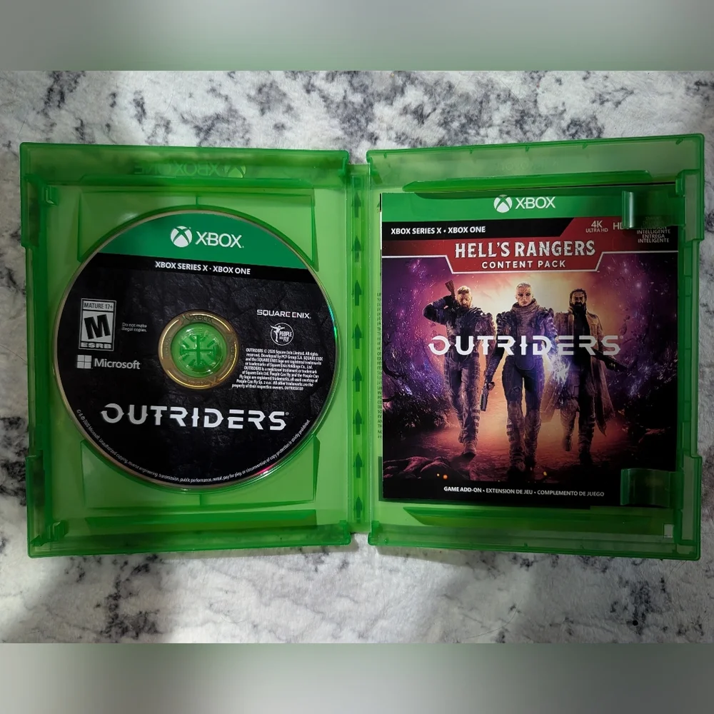 Outriders Day One Edition (Microsoft Xbox One, 2021) Game, Case, and Inserts